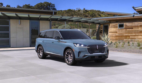 Lincoln Aviator on a Driveway