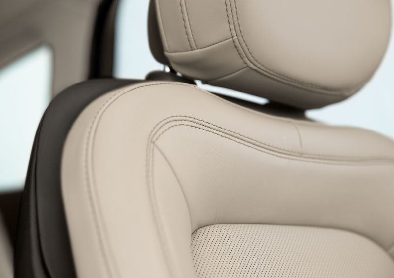Fine craftsmanship is shown through a detailed image of front-seat stitching. | Planet Lincoln Love Field in Dallas TX