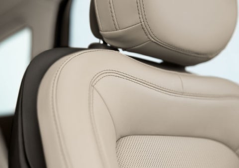 Fine craftsmanship is shown through a detailed image of front-seat stitching. | Planet Lincoln Love Field in Dallas TX