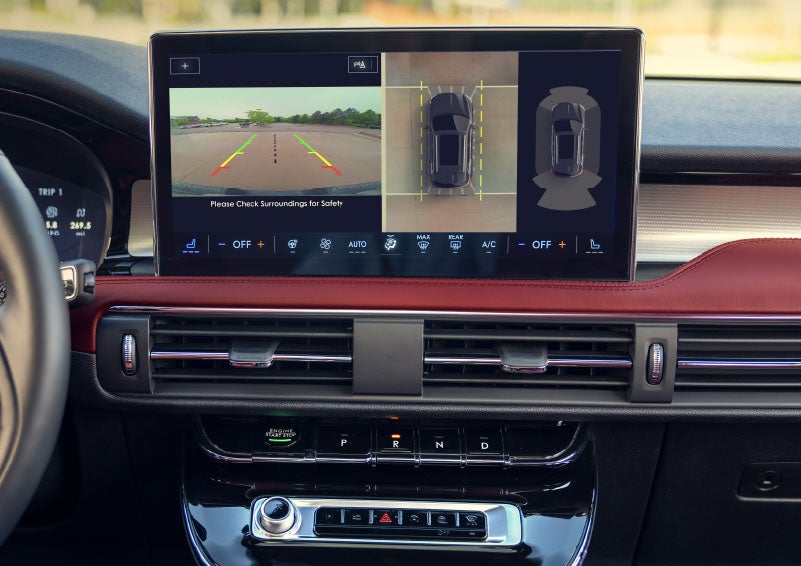 The large center touchscreen of a 2024 Lincoln Corsair® SUV is shown. | Planet Lincoln Love Field in Dallas TX