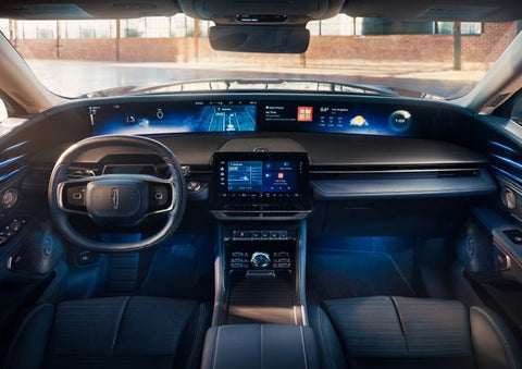 The panoramic display is shown in a 2025 Lincoln Nautilus® SUV. | Planet Lincoln Love Field in Dallas TX