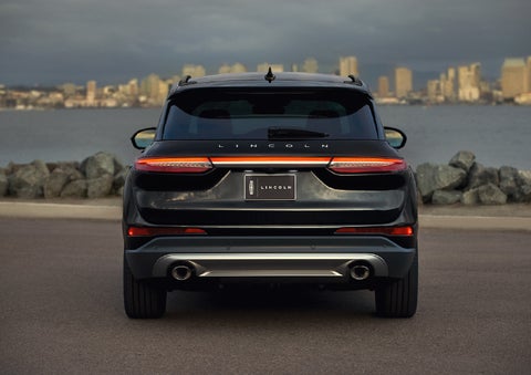The rear lighting of the 2026 Lincoln Corsair® SUV spans the entire width of the vehicle. | Planet Lincoln Love Field in Dallas TX