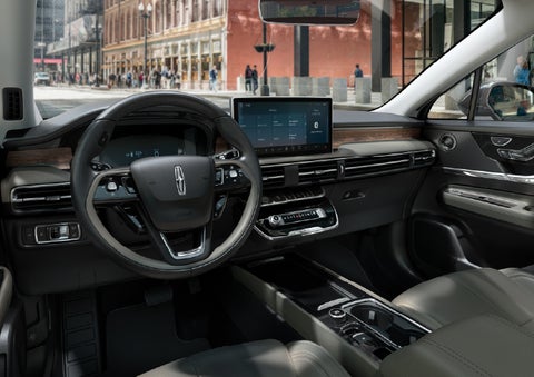 The interior dashboard of 2026 Lincoln Corsair® SUV is shown here. | Planet Lincoln Love Field in Dallas TX