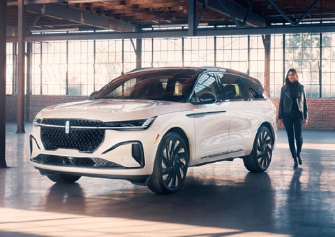 A person approaches a 2026 Lincoln Nautilus® SUV. | Planet Lincoln Love Field in Dallas TX