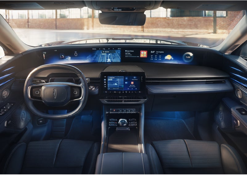 The panoramic display is shown in a 2026 Lincoln Nautilus® SUV. | Planet Lincoln Love Field in Dallas TX