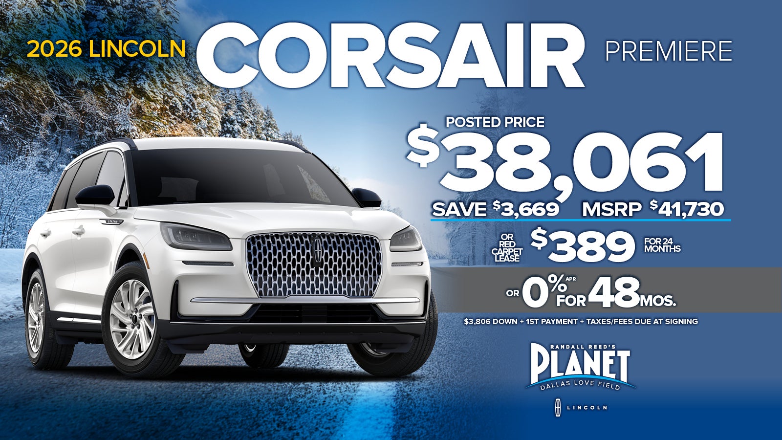 2026 Lincoln Corsair Premiere