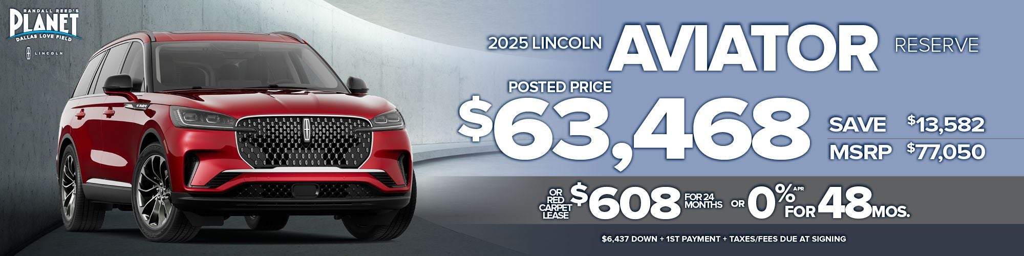 New 2025 Lincoln Aviator Reserve Special in Dallas, TX