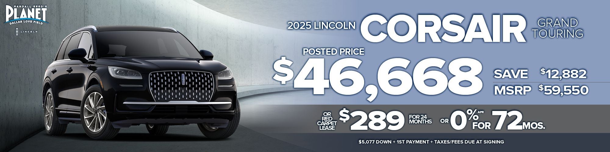 New 2025 Lincoln Corsair Grand Touring Special in Dallas, TX