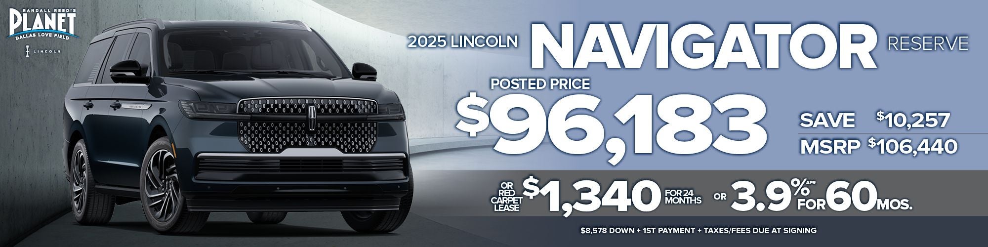 New 2025 Lincoln Navigator Reserve Special in Dallas, TX