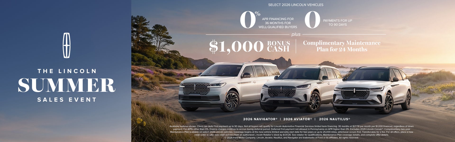 2026 Lincoln Sales Event at Planet Lincoln Dallas Love Field