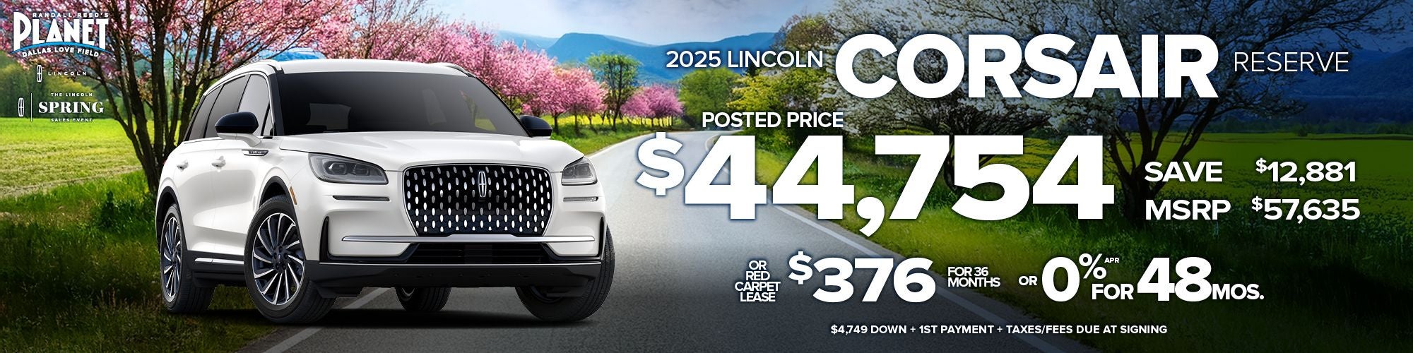 New 2025 Lincoln Corsair Reserve Special in Dallas, TX