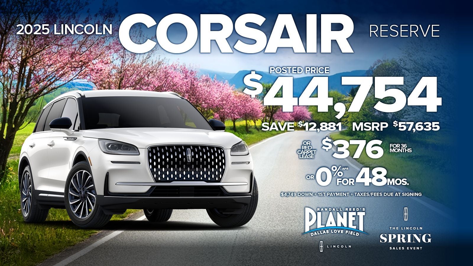 New 2025 Lincoln Corsair Reserve Special in Dallas, TX