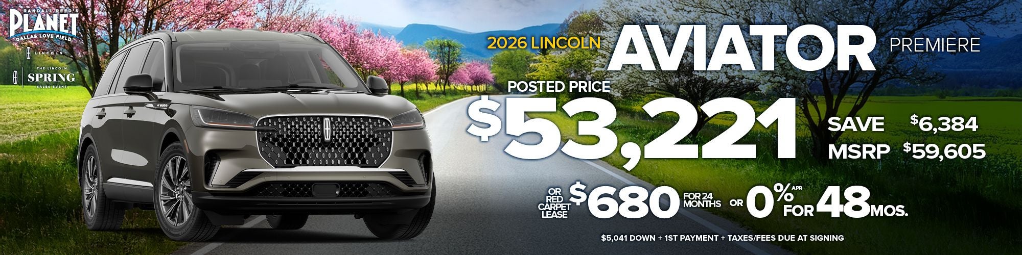 New 2026 Lincoln Aviator Premiere Special in Dallas, TX