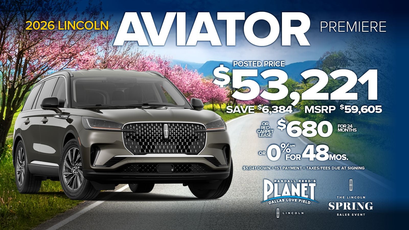 New 2026 Lincoln Aviator Premiere Special in Dallas, TX