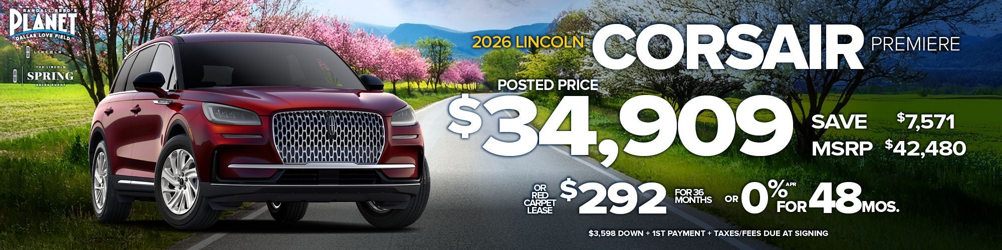 New 2026 Lincoln Corsair Premiere Special in Dallas, TX