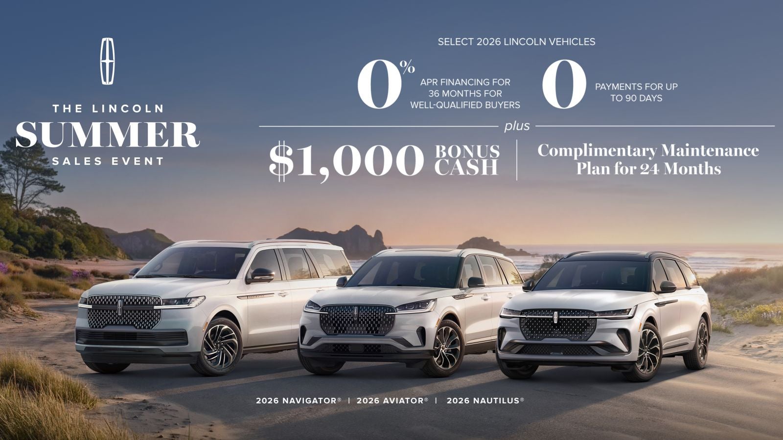 The 2026 Lincoln <br>Summer Sales Event